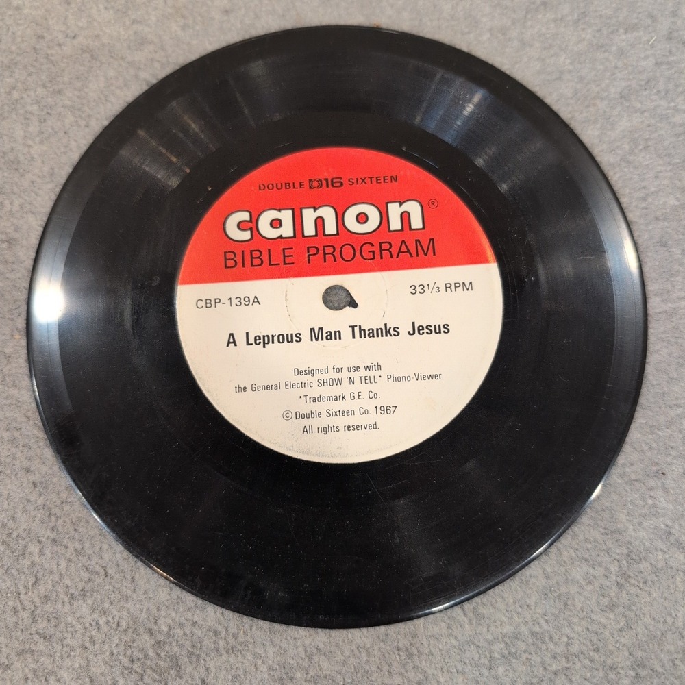 Double Sixteen Canon Bible Program A Leprous Man Thanks Jesus Show N Tell 1967 - Picture 1 of 2